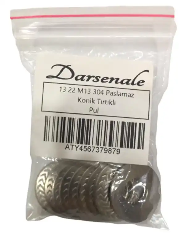 Krom Pul 304 Paslanmaz 13-22 10 Adet