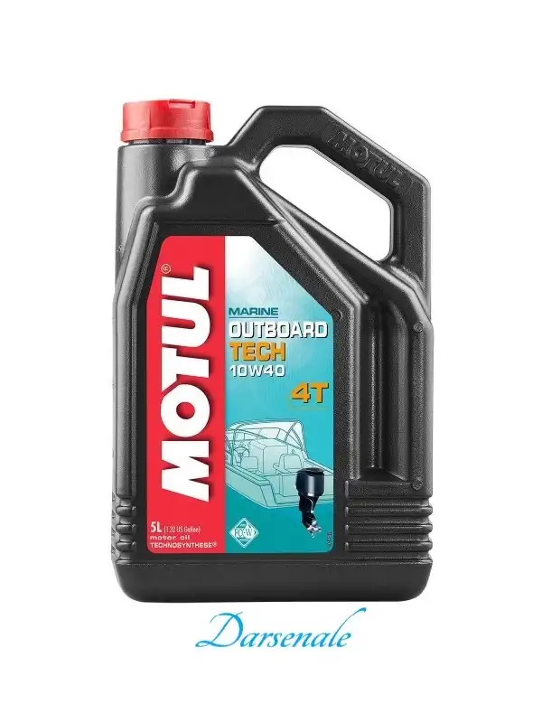MOTUL OUTBOARD TECH 4T 10W40 - 5 LİTRE-NMMA FC-W