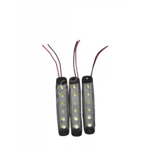 6 Parmak Siyah led ( 3 adet )