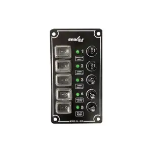 Switch Panel 5 Anahtarlı İzoleli Dikey