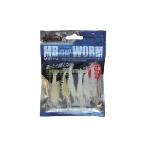 Captain 3531 Silikon Karides 6cm Suni Yem 6lı Paket Mix