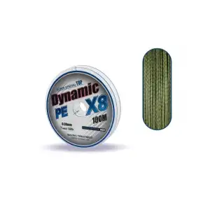 Captain Dynamic Soft PE 8 Örgü İp Misina 100mt Yeşil 0.08 mm