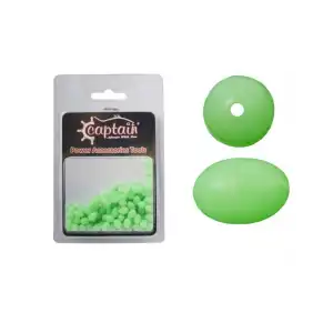Captain Glow Boncuk Oval Çapari ve Takım Boncuğu 100lü Paket 10 mm