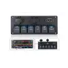 Switch Panel  6lı 12v, USB - Voltmetre 111x180 mm