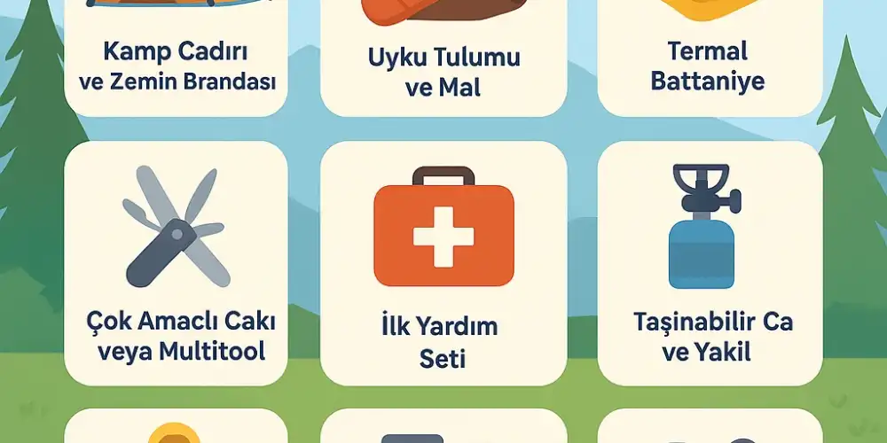 Kamp Alanında Unutulmaması Gereken 12 Hayati Eşya
