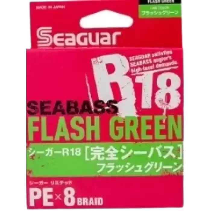 Seaguar Flash Green PE 8 Örgü Spin İp Misina 150mt Açık Yeşil 1.5 PE