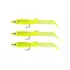 Captain 3525 Eel Fish 7.5cm Silikon Zargana Suni Yem 3lü Paket E01 Yellow