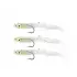 Captain 3525 Eel Fish 7.5cm Silikon Zargana Suni Yem 3lü Paket E02 SİLVER