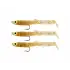 Captain 3525 Eel Fish 7.5cm Silikon Zargana Suni Yem 3lü Paket E17 Gold G