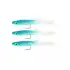 Captain 3525 Eel Fish 7.5cm Silikon Zargana Suni Yem 3lü Paket E23 Blue