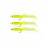 Captain 3526 Eel Fish 5cm Silikon Zargana Suni Yem 3lü Paket E01 Yellow