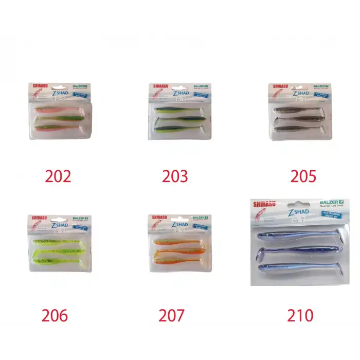 Balzer 13694 Shirasu Z Sad 9.5cm Kalamar Kokulu Silikon Yem 3lü Set 202