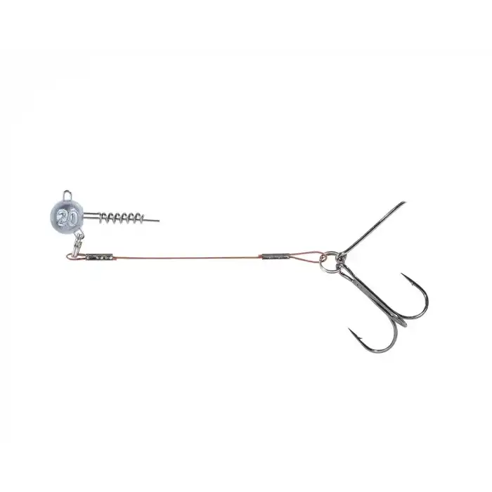 Balzer 16100 Silikon Yemler İçin Çelik Telli Spiral Kafa Rig 5.5cm 10 gr