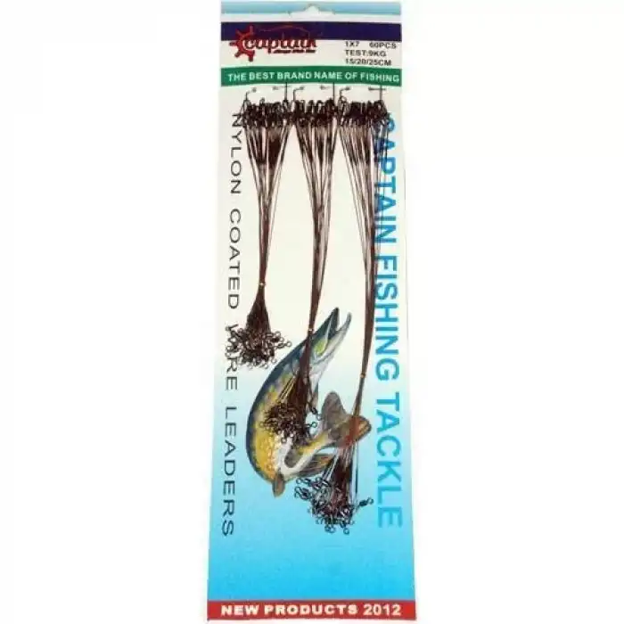 Captain 2920 Çelik Tel Kartela Set 7 Kat 16 kg Çeker 60lı Paket Bakır-Sarı