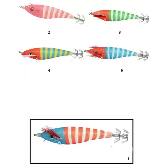 Captain 3004 Kalamar Zokası 8cm Zebra Squid 5