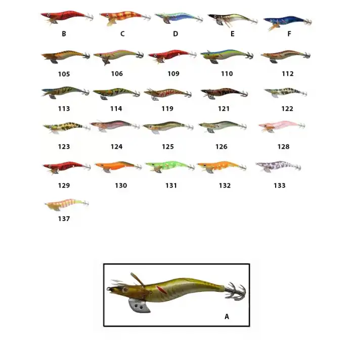 Captain 3014 Kalamar Zokası 12cm Crazy Squid Size 3.5 A