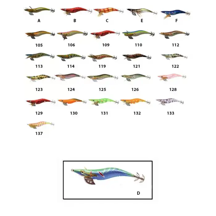 Captain 3014 Kalamar Zokası 12cm Crazy Squid Size 3.5  D