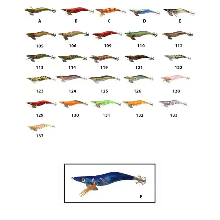 Captain 3014 Kalamar Zokası 12cm Crazy Squid Size 3.5 F