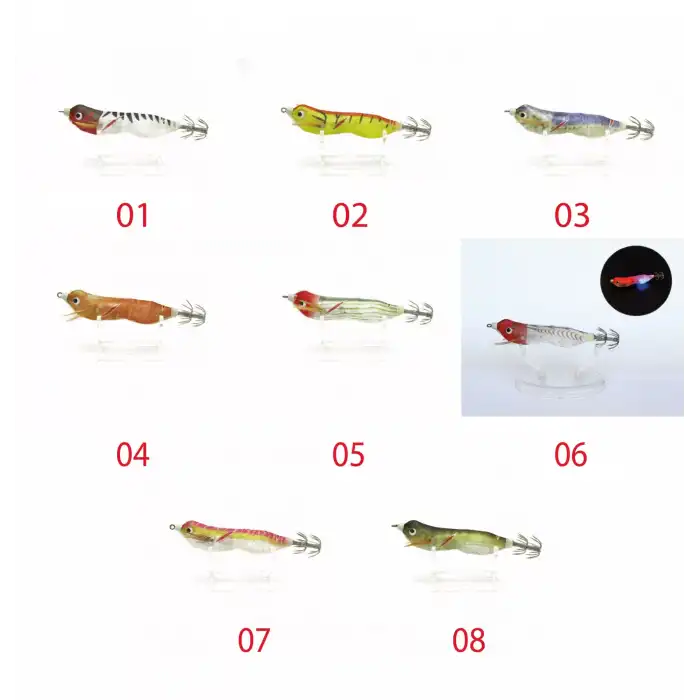 Captain 3016 Işıklı Kalamar Zokası 8cm Fukado Squid 08