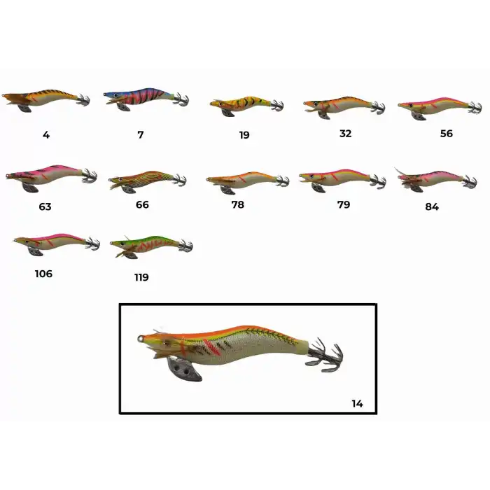 Captain 3017 Kalamar Zokası 10cm Wanted UV Squid Size 2.5  14