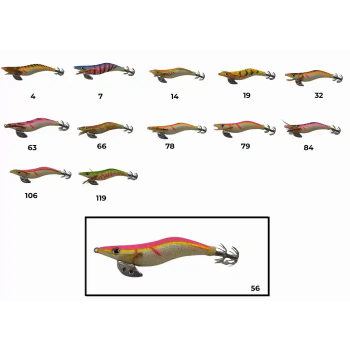 Captain 3017 Kalamar Zokası 10cm Wanted UV Squid Size 2.5  56