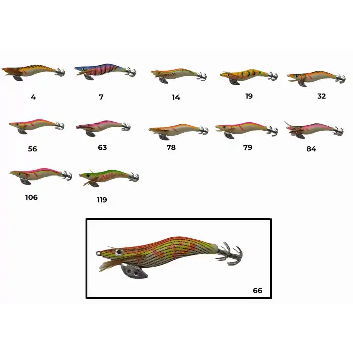 Captain 3017 Kalamar Zokası 10cm Wanted UV Squid Size 2.5  66