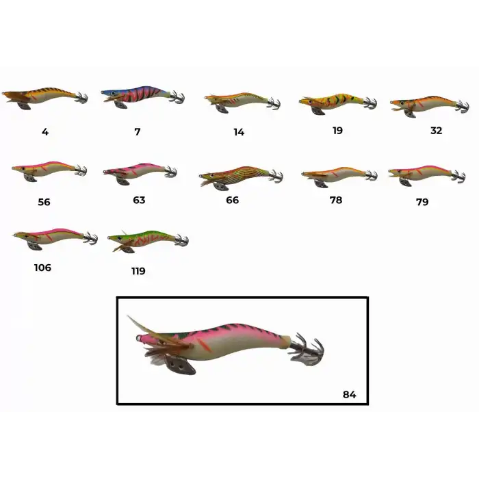 Captain 3017 Kalamar Zokası 10cm Wanted UV Squid Size 2.5  84