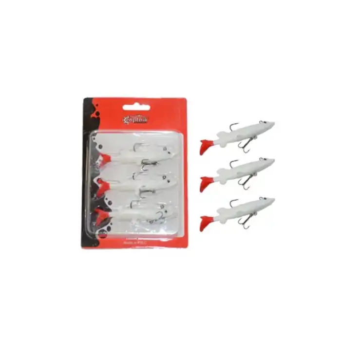 Captain 3066 Pluse Soft 10cm Turna Silikonu 3lü Set Suni Yem 2