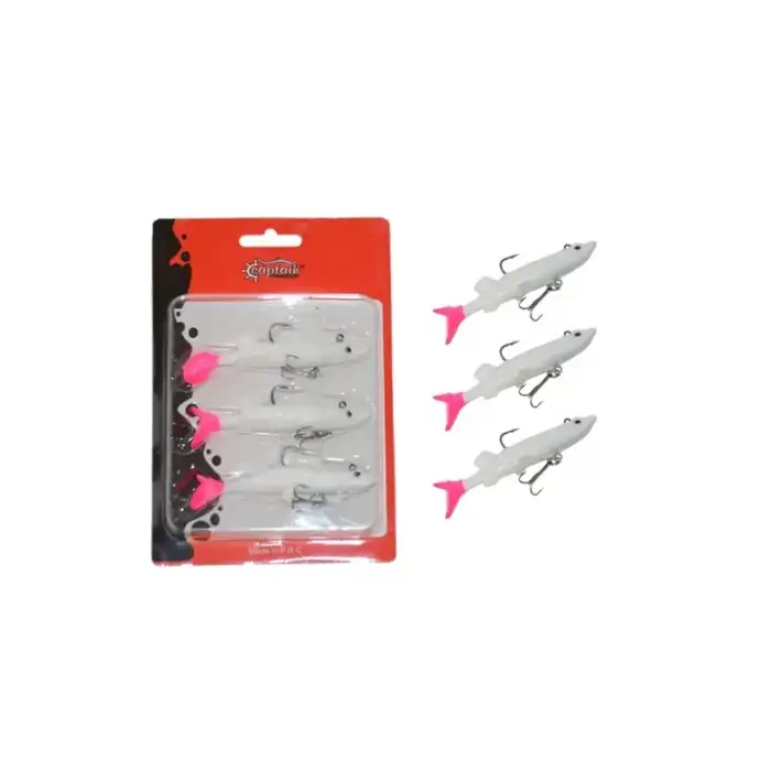 Captain 3066 Pluse Soft 10cm Turna Silikonu 3lü Set Suni Yem 3