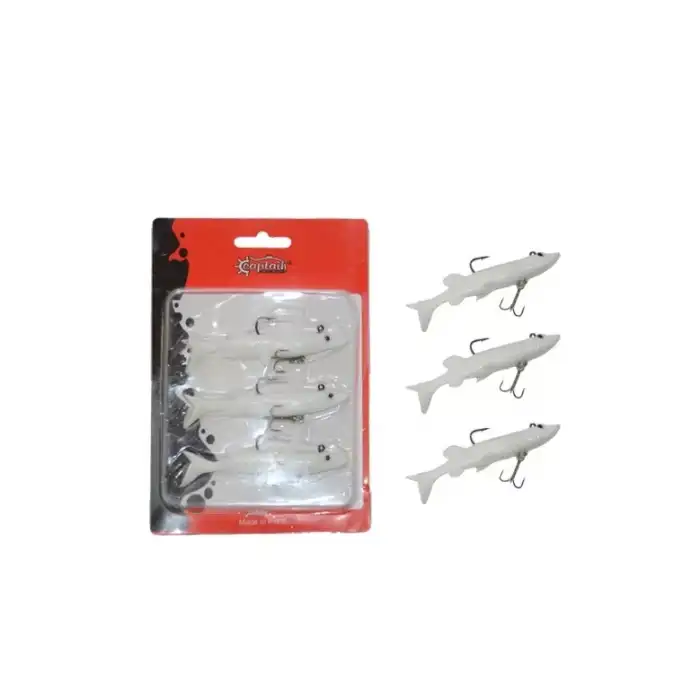 Captain 3066 Pluse Soft 10cm Turna Silikonu 3lü Set Suni Yem 4