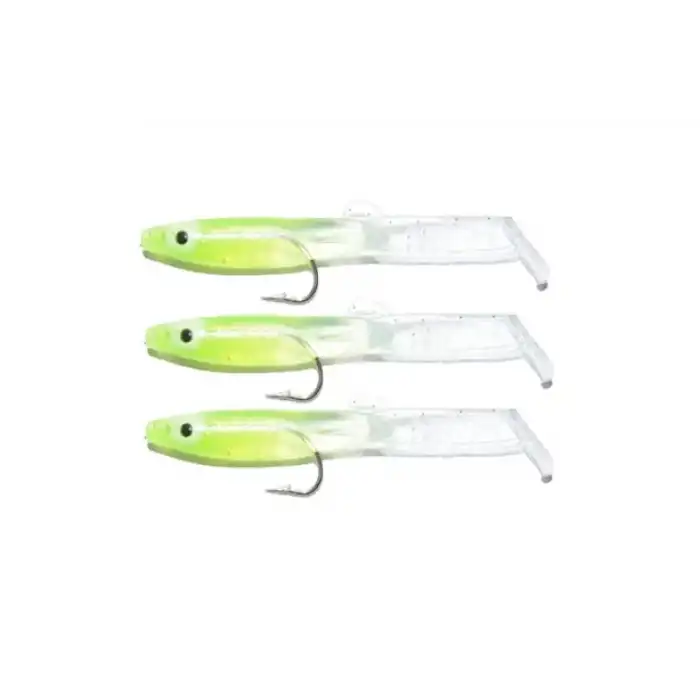 Captain 3525 Eel Fish 7.5cm Silikon Zargana Suni Yem 3lü Paket E05 Green