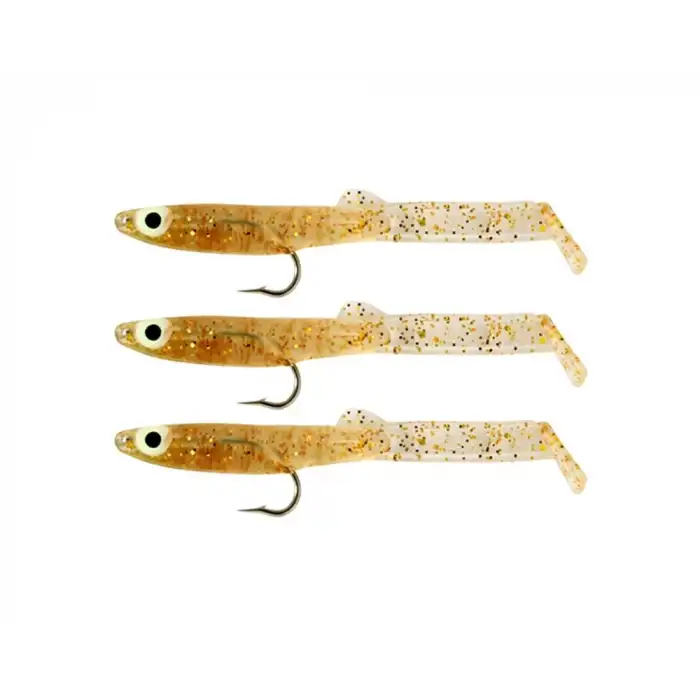 Captain 3525 Eel Fish 7.5cm Silikon Zargana Suni Yem 3lü Paket E17 Gold G