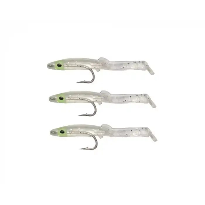 Captain 3526 Eel Fish 5cm Silikon Zargana Suni Yem 3lü Paket E02 Silver