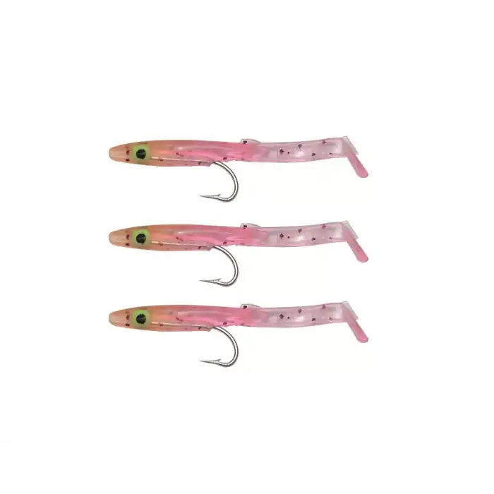 Captain 3526 Eel Fish 5cm Silikon Zargana Suni Yem 3lü Paket E03 Pink G