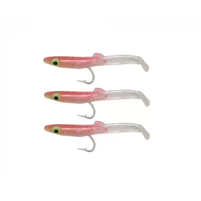 Captain 3526 Eel Fish 5cm Silikon Zargana Suni Yem 3lü Paket E07 Red