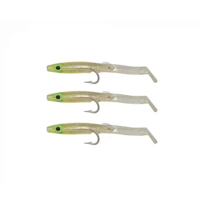 Captain 3526 Eel Fish 5cm Silikon Zargana Suni Yem 3lü Paket E17 Gold G