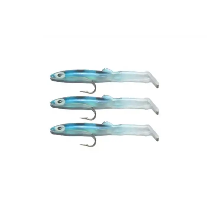 Captain 3526 Eel Fish 5cm Silikon Zargana Suni Yem 3lü Paket E20 Black