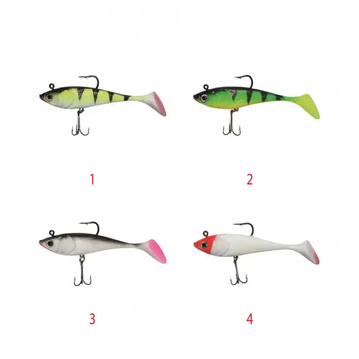 Captain 3544 Crazy Zander Uv Paint 12cm Turna Silikonu Suni Balık 1