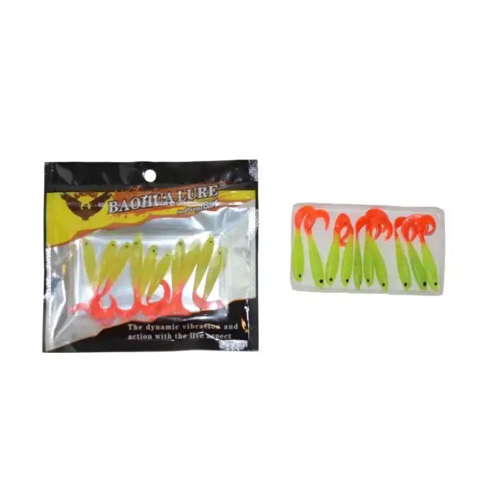 Captain 3558 Hyper Soft 4.5cm Levrek Silikonu 10lu Paket Suni Yem 1
