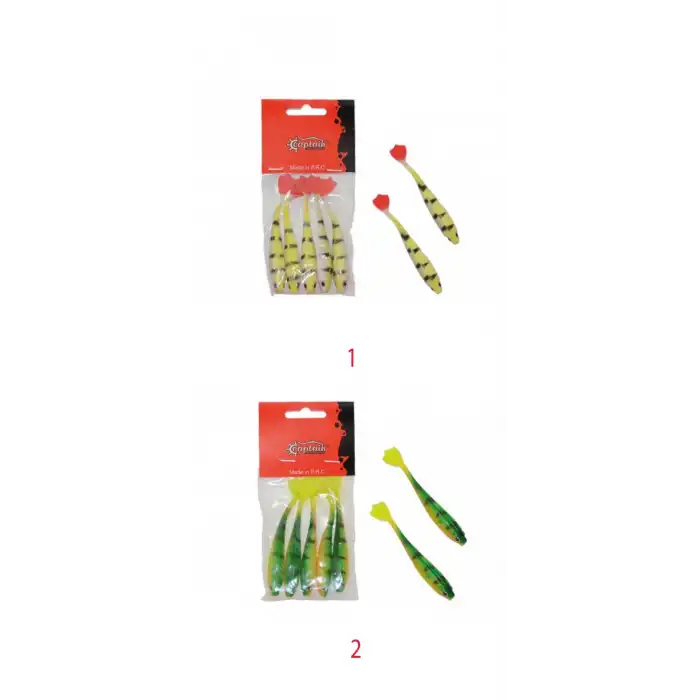 Captain 3566 Pencil Duck 9cm Levrek Silikonu 5li Paket Suni Yem 1