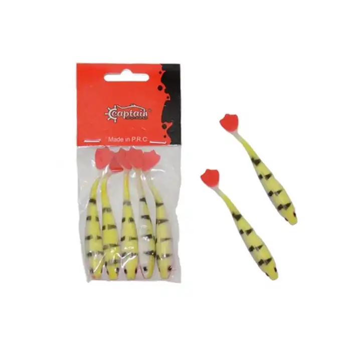 Captain 3566 Pencil Duck 9cm Levrek Silikonu 5li Paket Suni Yem 1