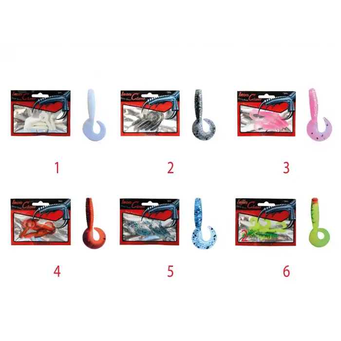 Captain 3572 Little Smart Soft 4cm Levrek Silikonu 5li Paket Suni Yem 2