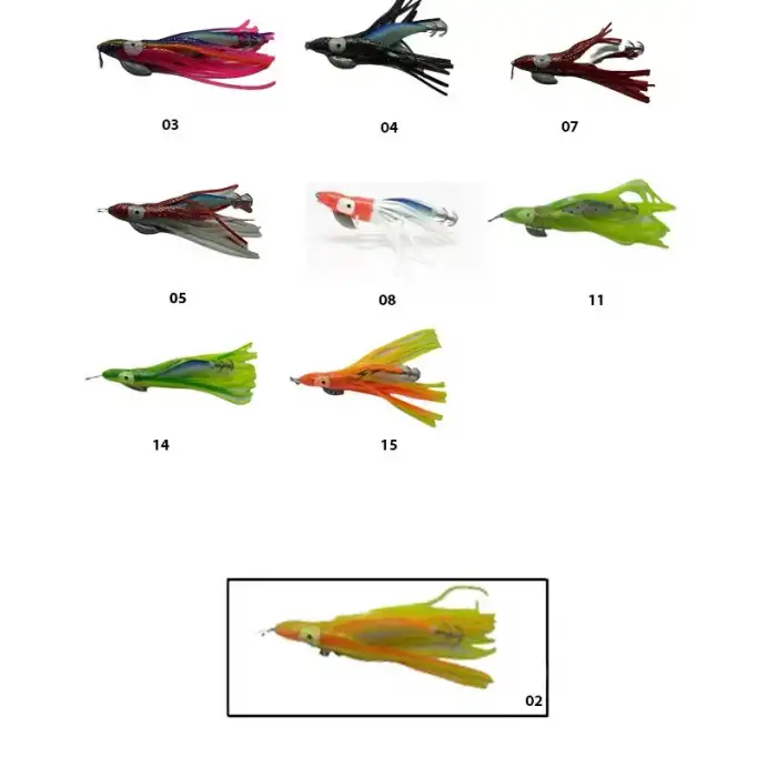 Captain 3581 Kalamar Zokası 11cm Oktopus Squid Size 3.5  02