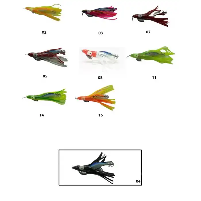 Captain 3581 Kalamar Zokası 11cm Oktopus Squid Size 3.5  04