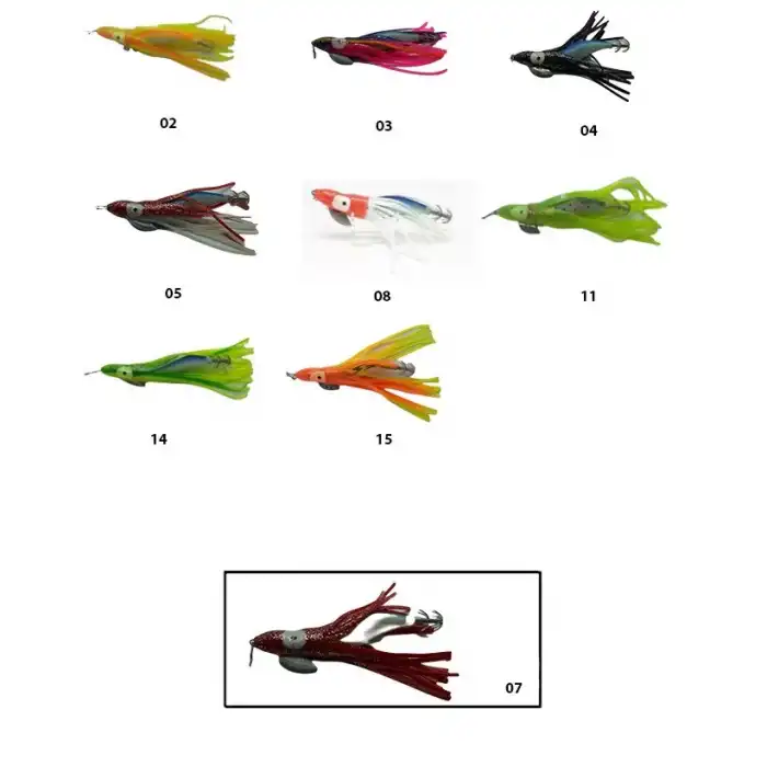 Captain 3581 Kalamar Zokası 11cm Oktopus Squid Size 3.5  07