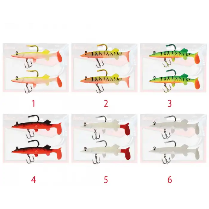 Captain 3583 Kingdom Areo TPA Soft 10cm Turna Silikonu 2li Suni Balık 4