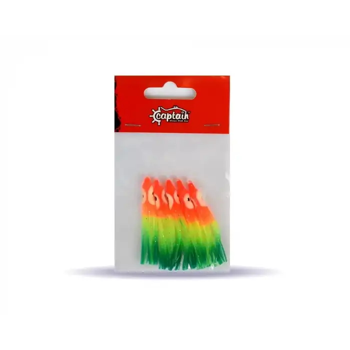 Captain 3593 Octopus Pride 5cm Ahtapot Sübye 5li Paket Suni Yem 024