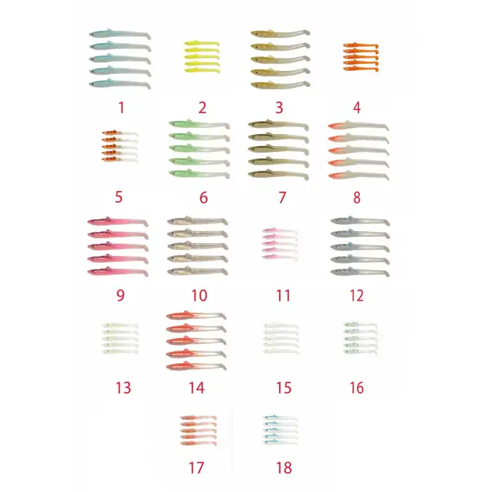 Captain 3596 Elegant 5.5cm Silikon Zargana 5li Paket Suni Yem 01