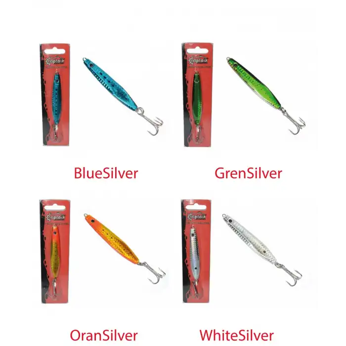Captain 3622 Herring Süper Jigger 60gr Light Jig Suni Yem GrenSilver