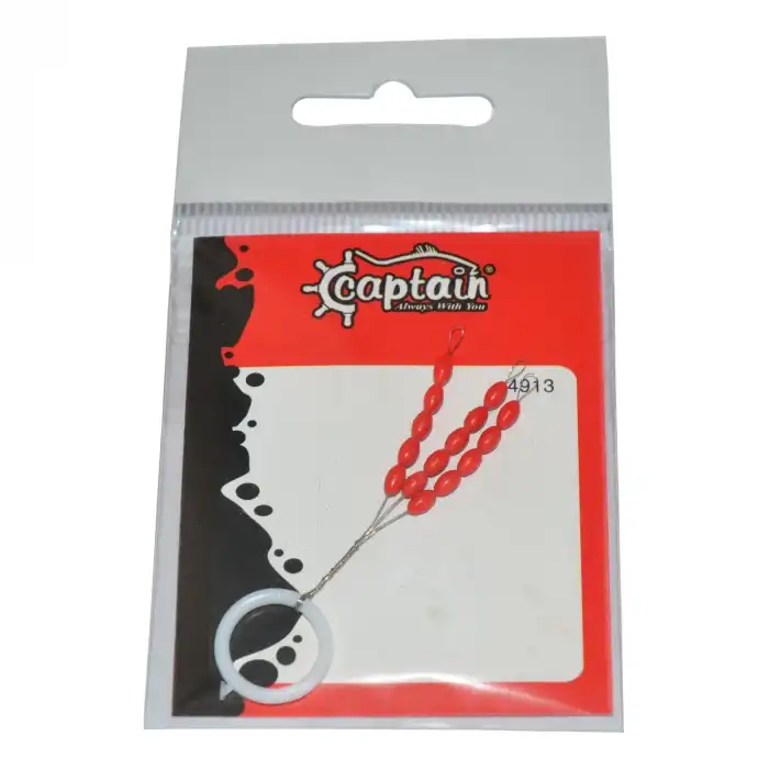 Captain 4913 Stoper 3x5li Paket Kırmızı Silikon Stopper S